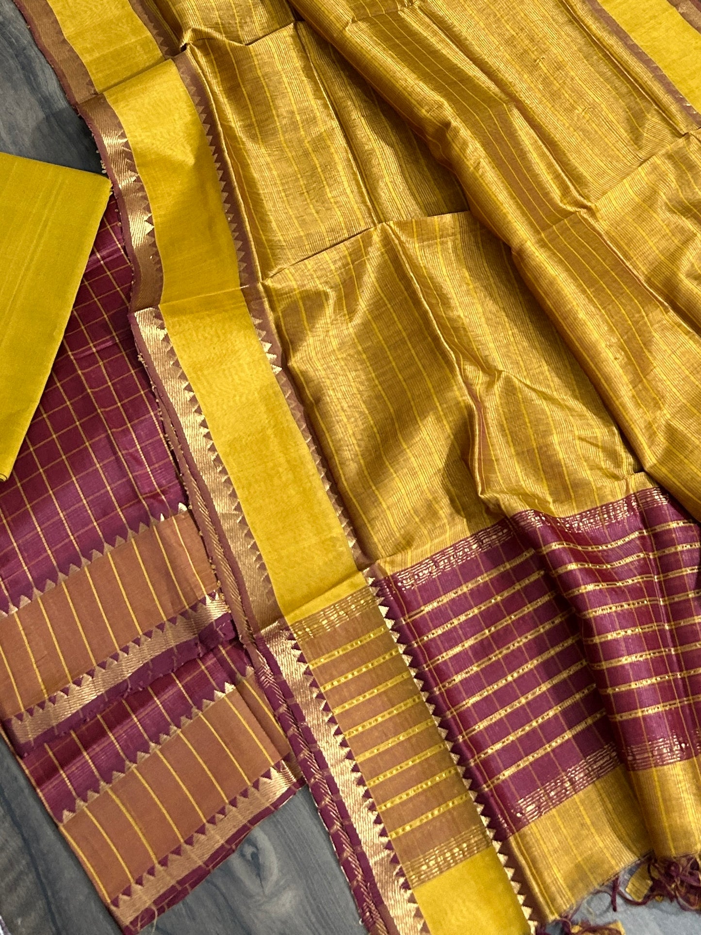 Mangalagiri Silk Cotton Dress Material