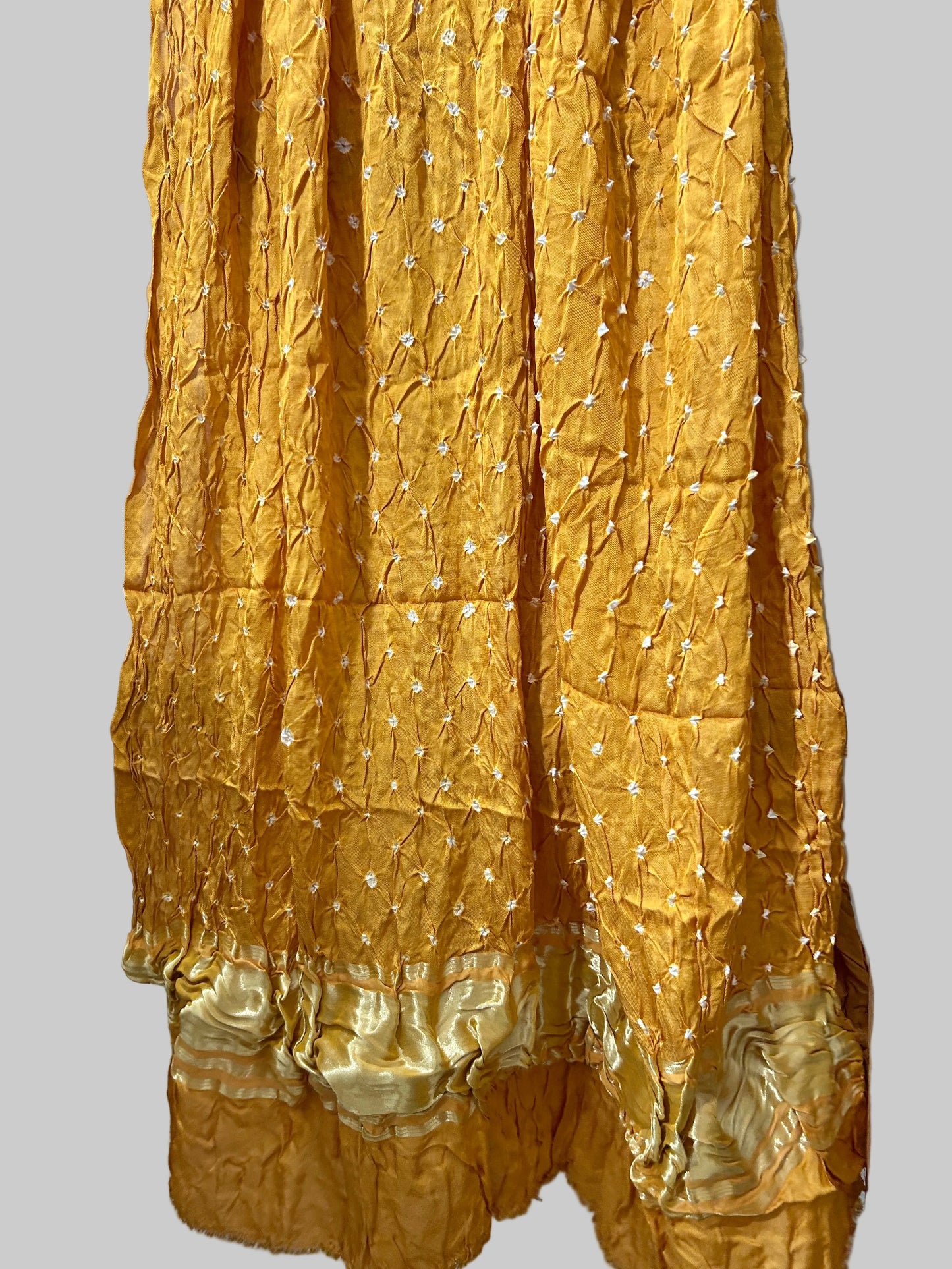Modal Silk Bandhani Dupatta with Lagdi Patta