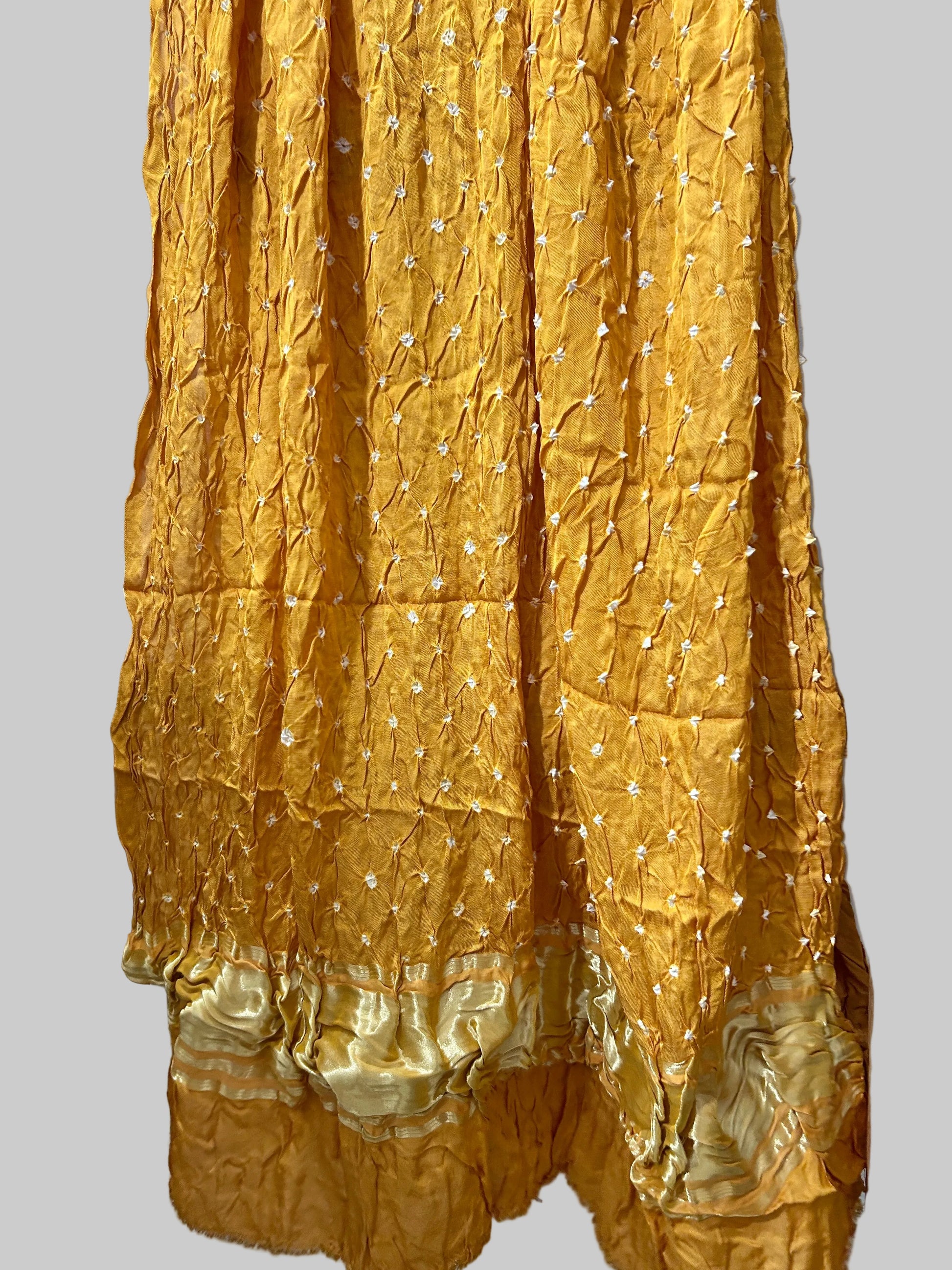 Modal Silk Bandhani Dupatta with Lagdi Patta