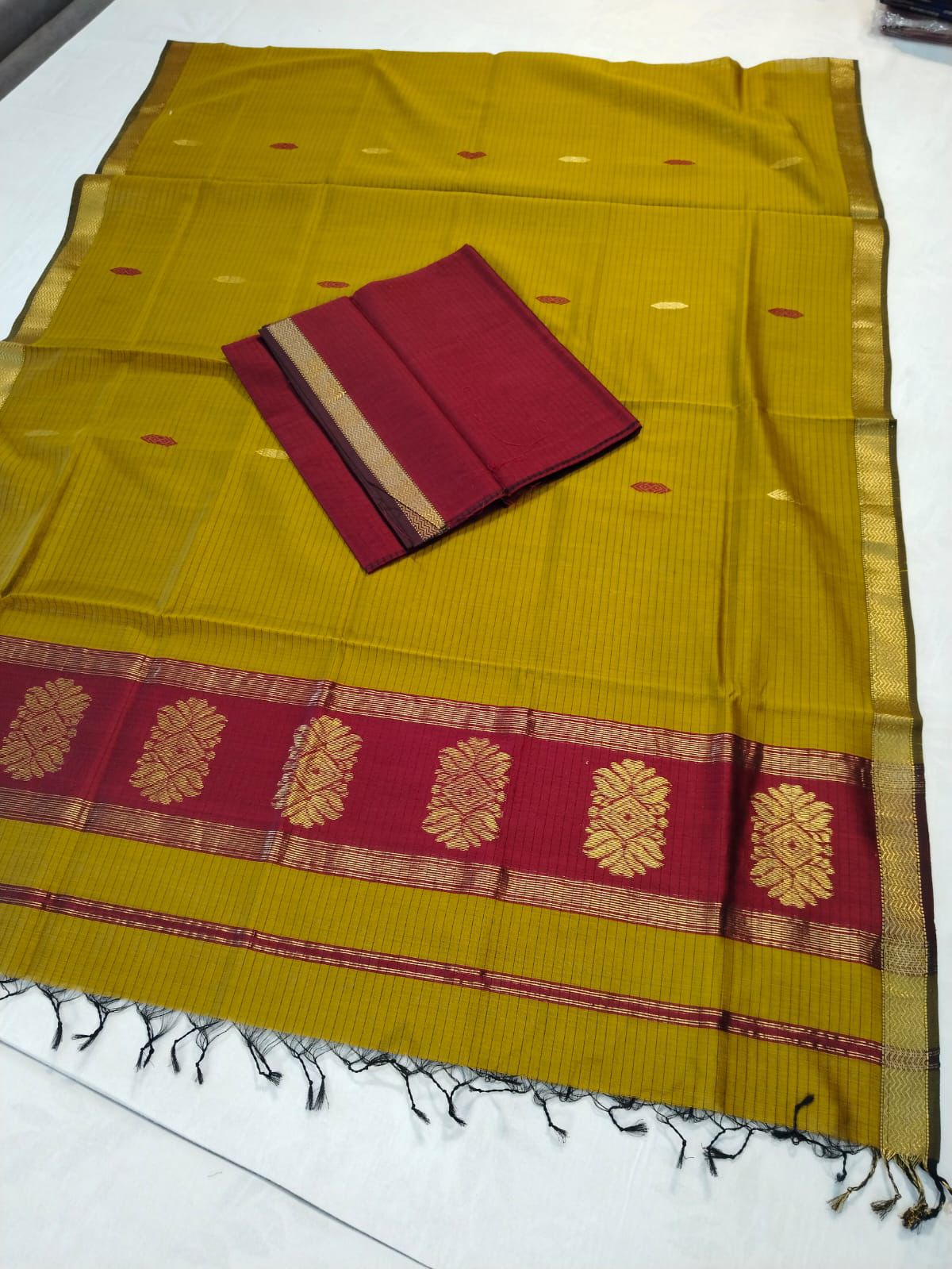 Maheshwari Silk Cotton Dress Material
