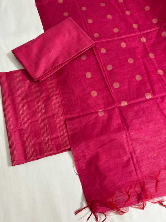 Katan Silk Cotton Dress Material