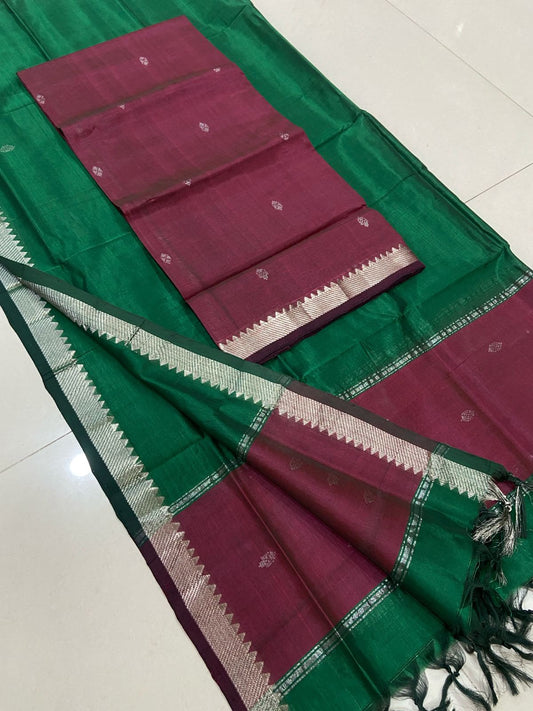 Mangalagiri Silk Cotton Dress Material