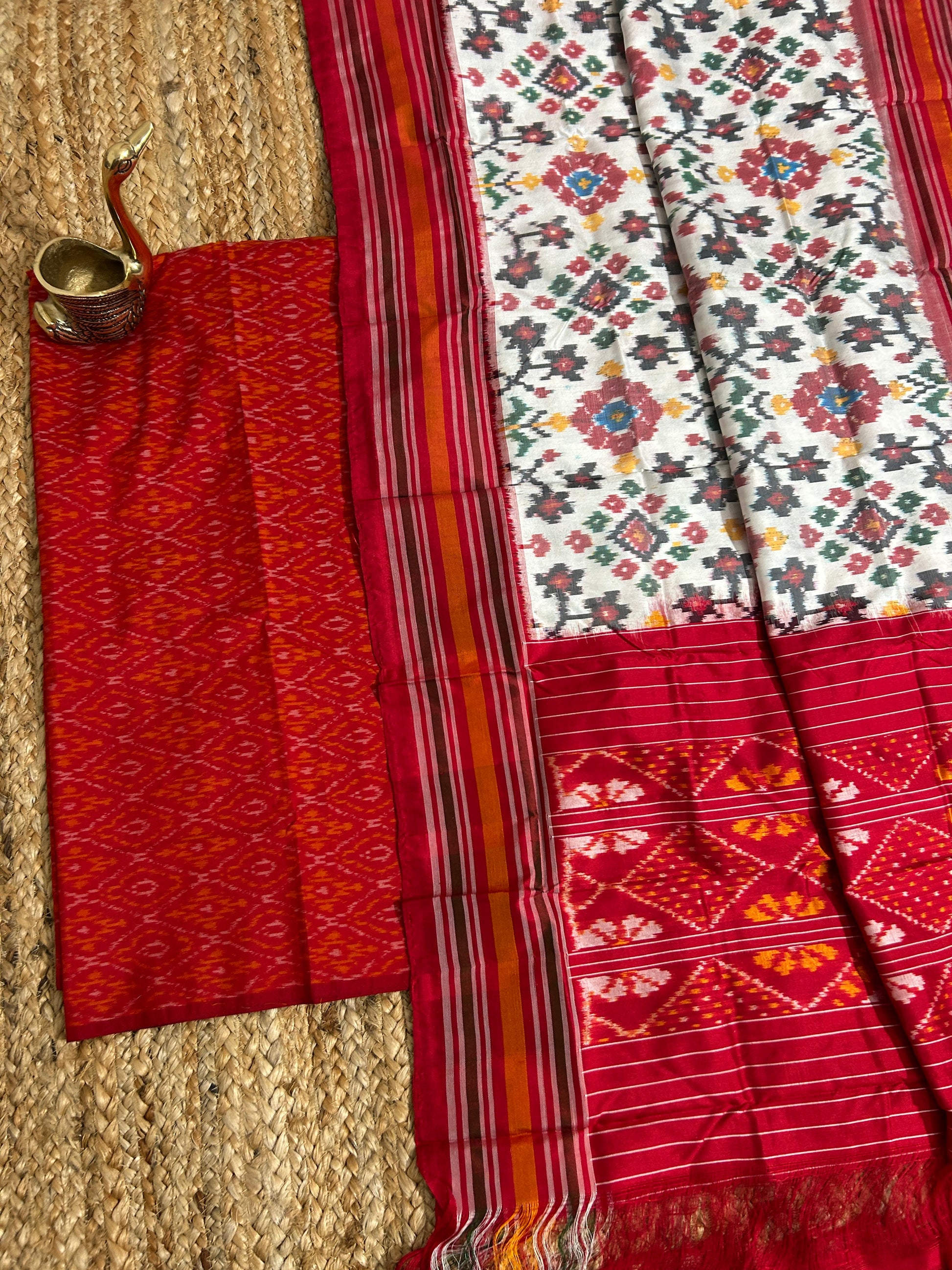 Pochampally Pure Silk Dress Material