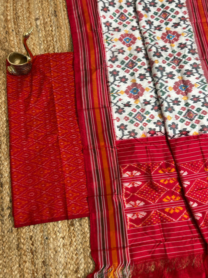 Pochampally Pure Silk Dress Material