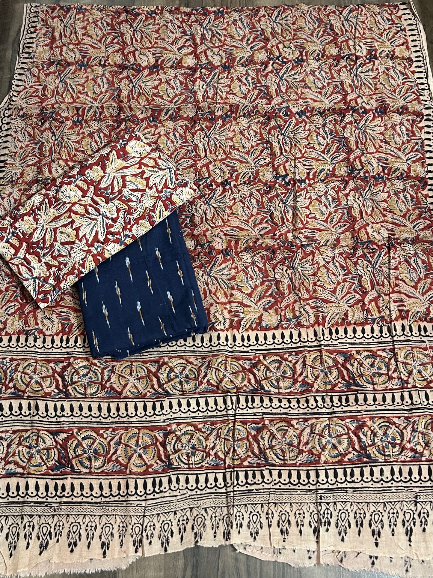 Ikat - Kalamkari Cotton Dress Material