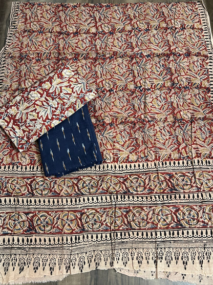 Ikat - Kalamkari Cotton Dress Material