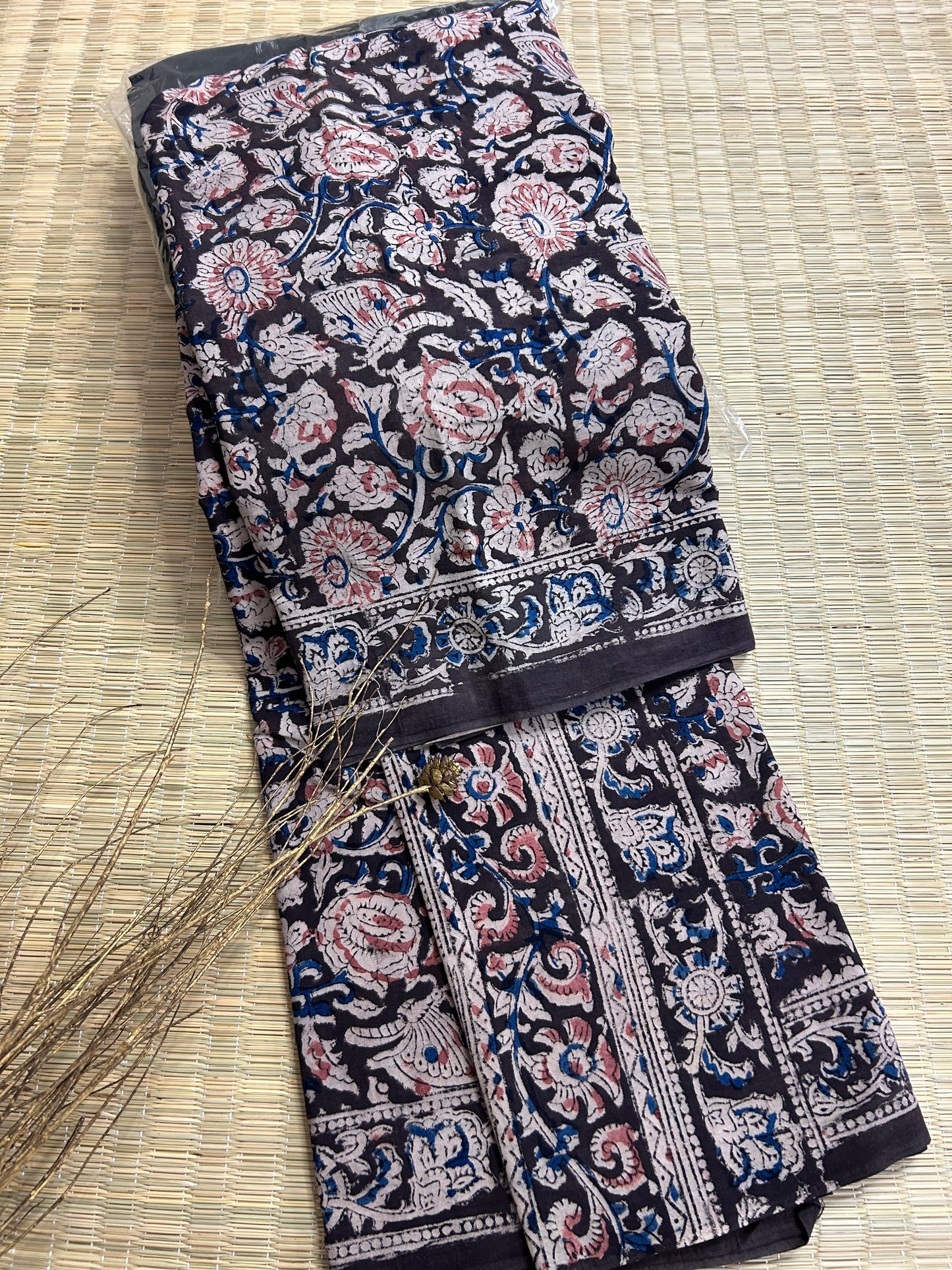 Kalamkari Cotton Saree with Blouse
