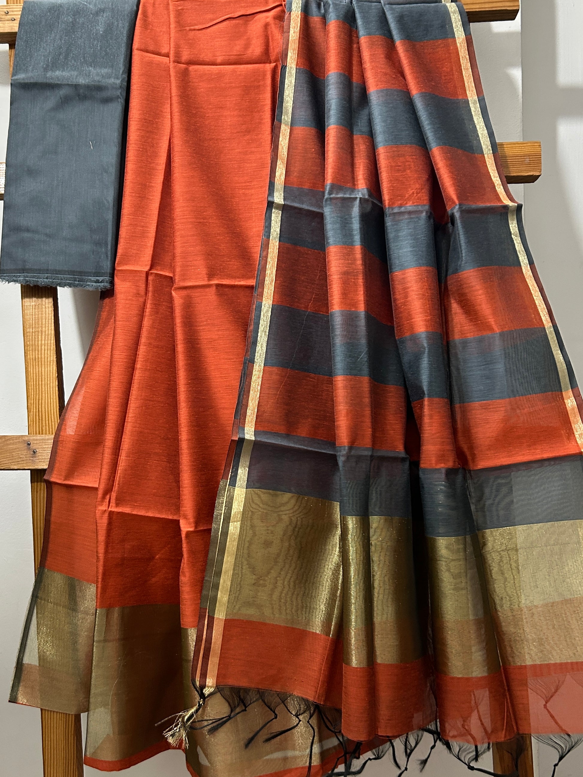 Maheshwari Silk Cotton Dress Material