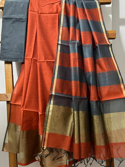 Maheshwari Silk Cotton Dress Material