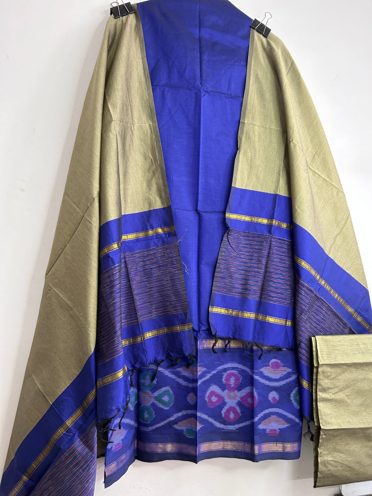15 Ikat Silk Cotton Dress Material