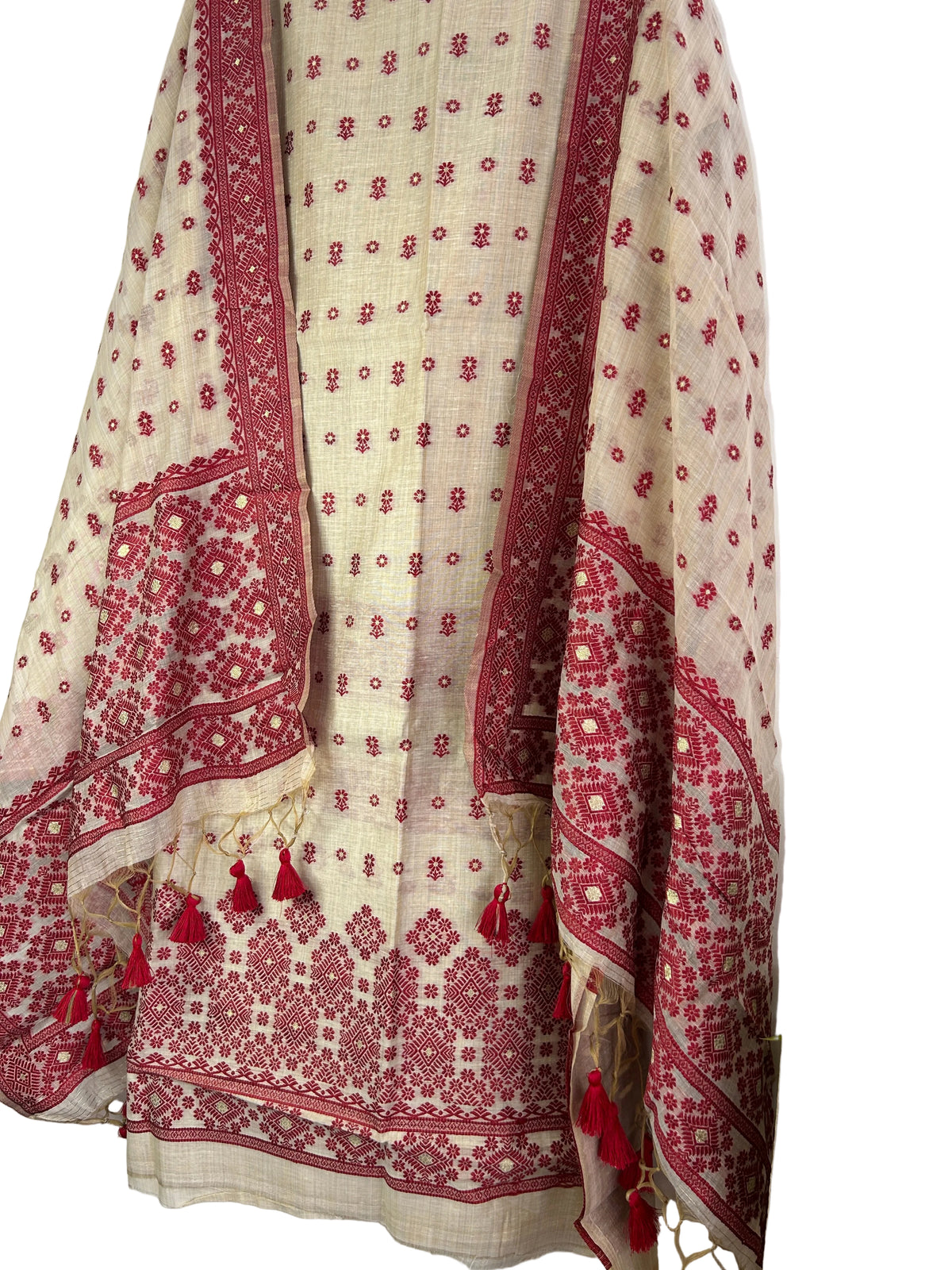 Assam Muga Cotton Hand Woven Dress Material