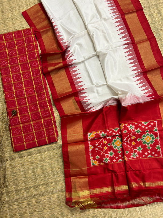 Pochampally Pure Silk Dress Material