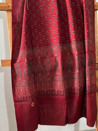 Ajrakh Cotton Dupatta