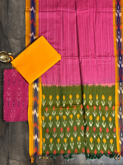 Ikat Cotton Dress Material