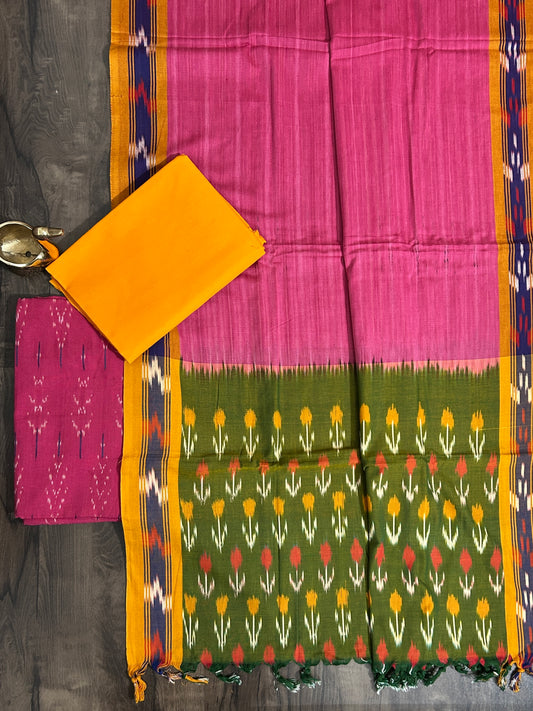 Ikat Cotton Dress Material