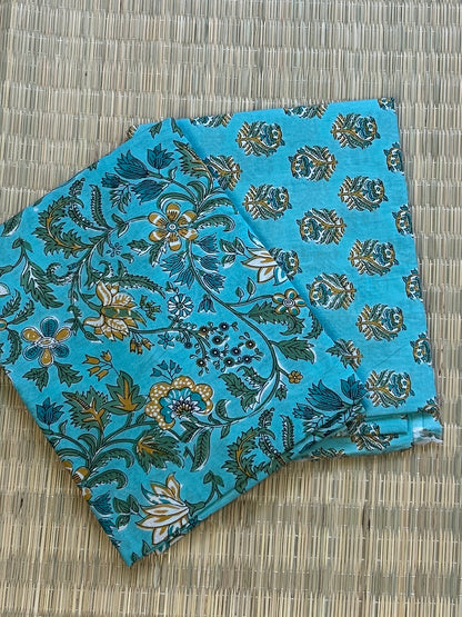 Hand Block Print Cotton Top Bottom Set (TB-15)