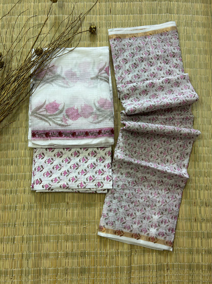 Hand BlockPrint Kota Doriya Dress Material