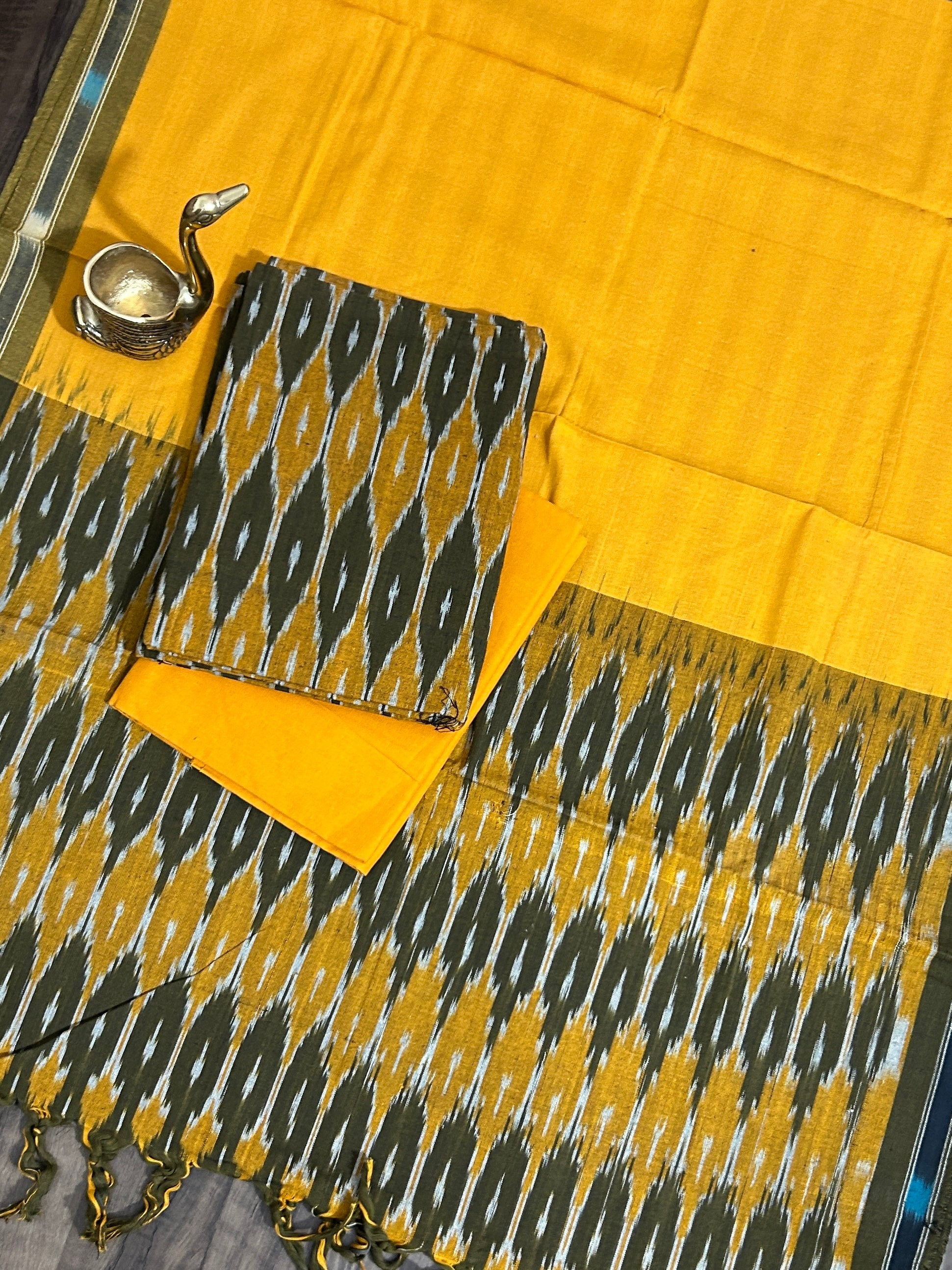 Ikat Cotton Dress Material