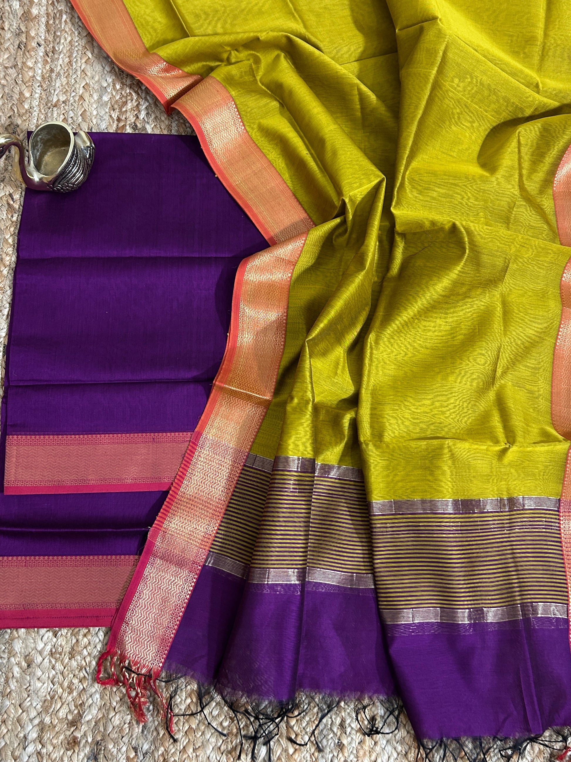Maheshwari Silk Cotton Dress Material