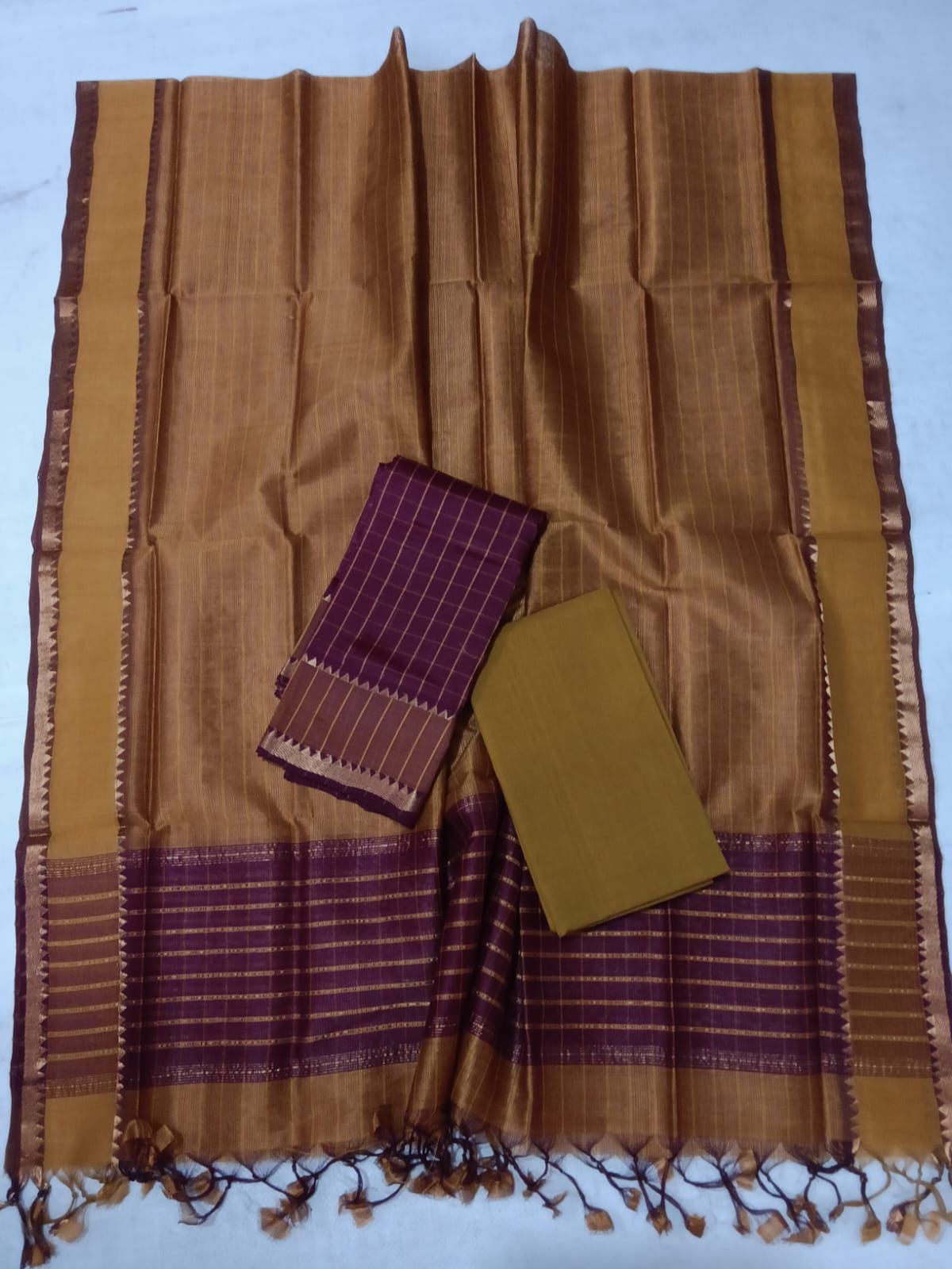 Mangalagiri Silk Cotton Dress Material