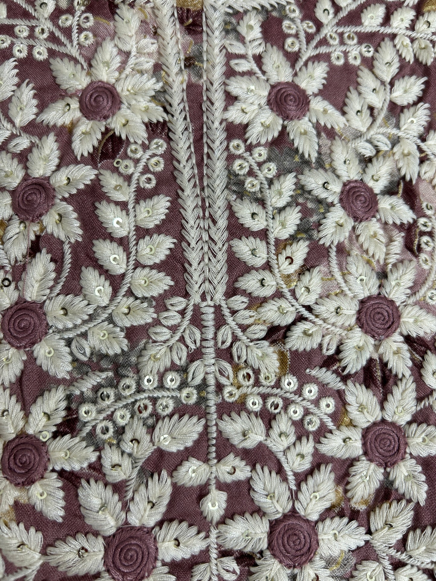 Embroidered Rayon Cotton Dress Material