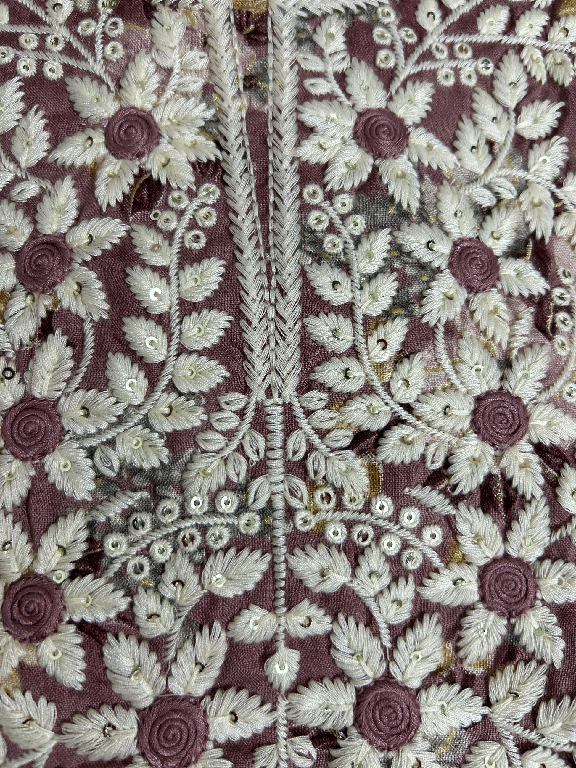 Embroidered Rayon Cotton Dress Material