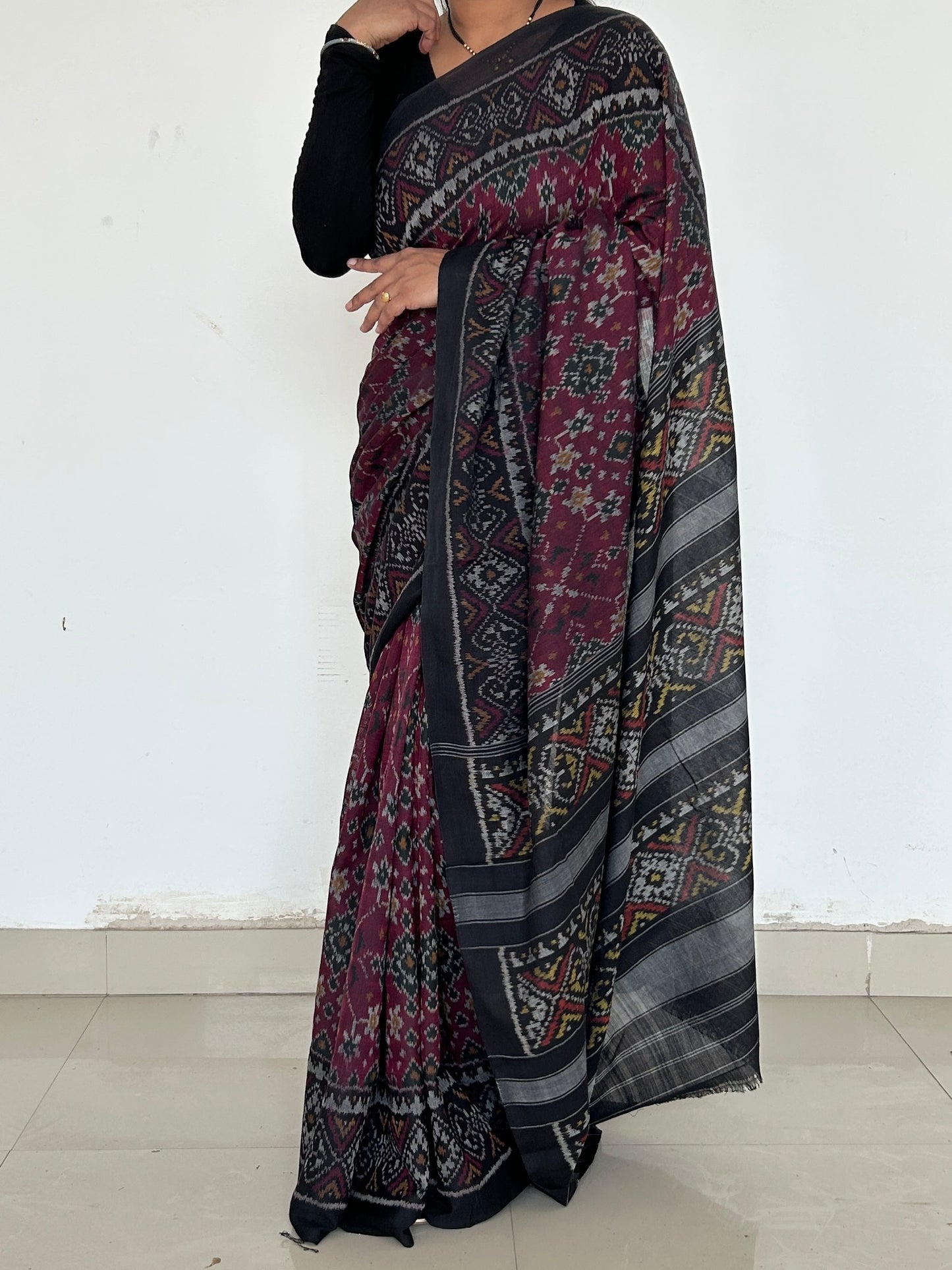 Patola Mercerised Cotton Saree