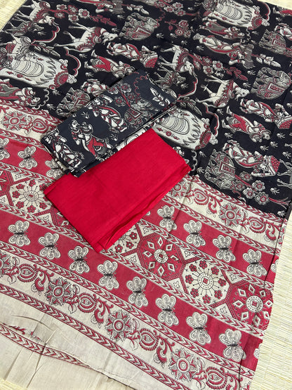 Kalamkari Cotton Dress Material