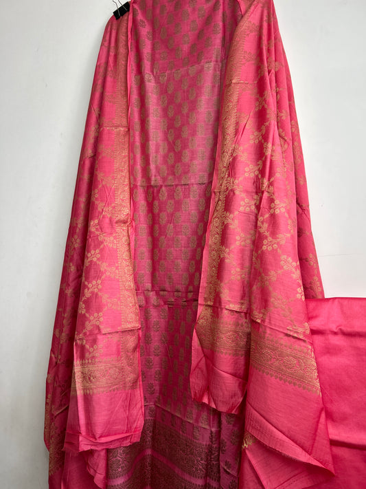 3. Banarasi Silk Cotton Dress Material