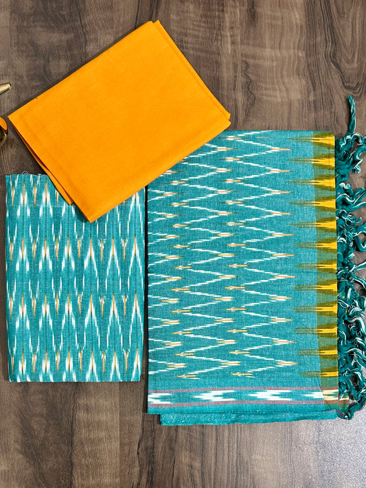 Ikat Cotton Dress Material