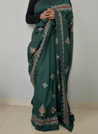 Kasuti Work Silk Saree with Blouse