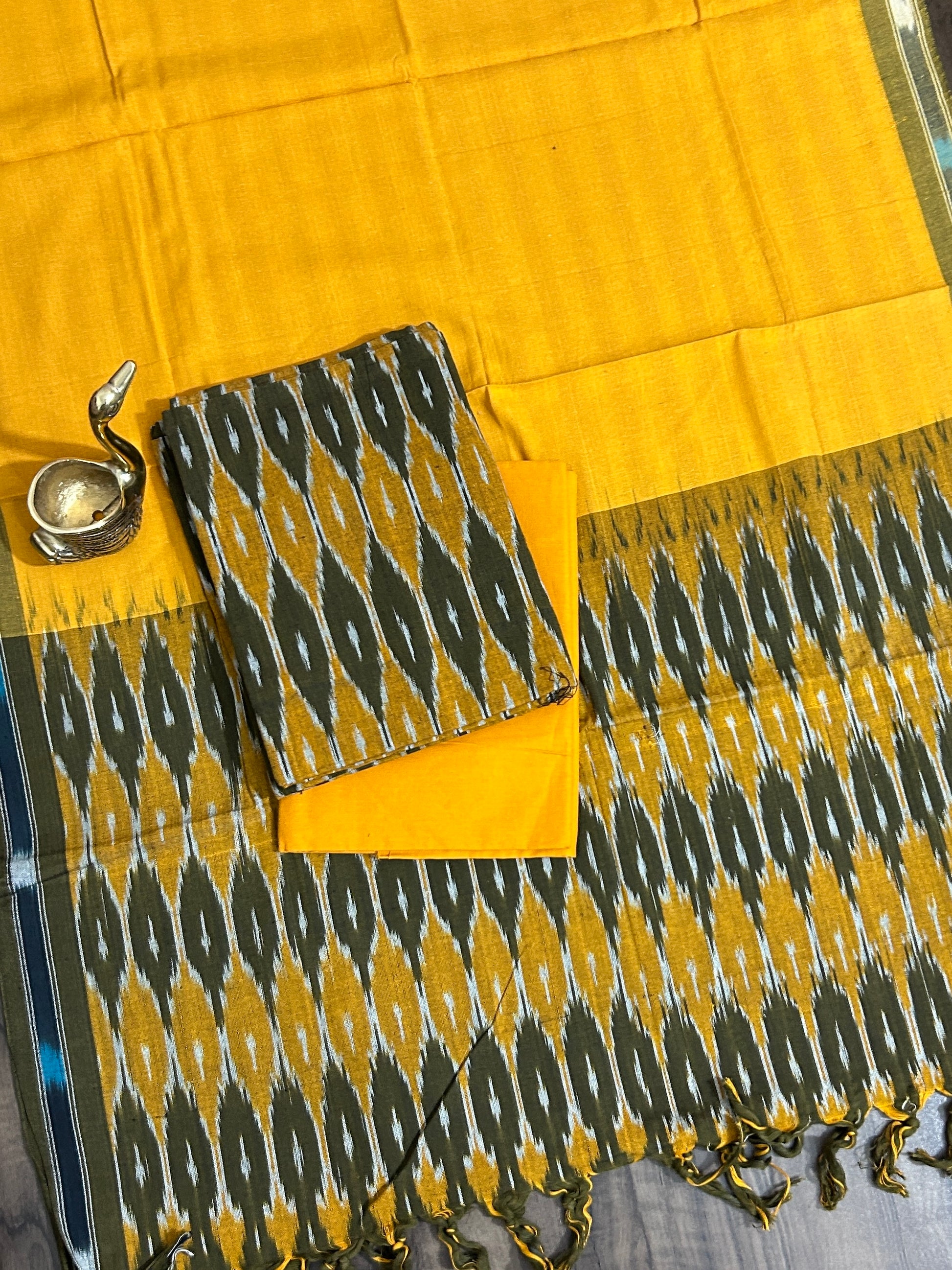 Ikat Cotton Dress Material