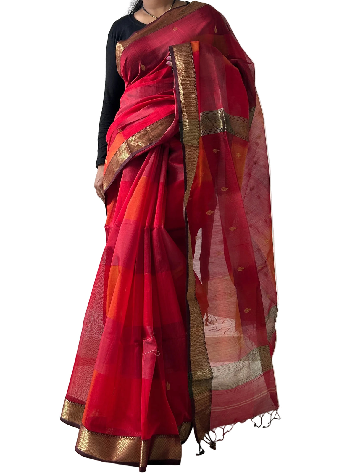 Maheshwari Silk Saree with Blouse