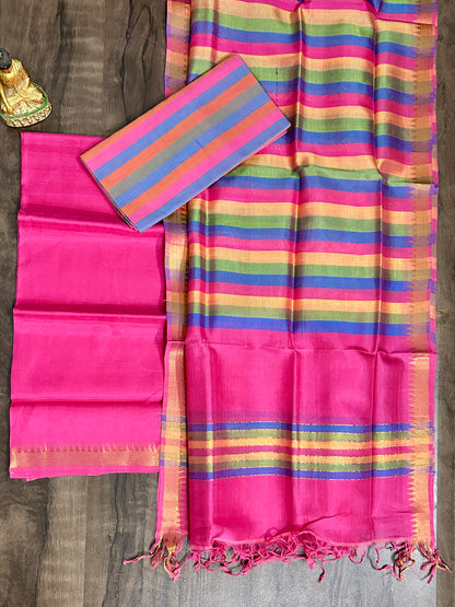 Mangalagiri Silk Cotton Dress Material