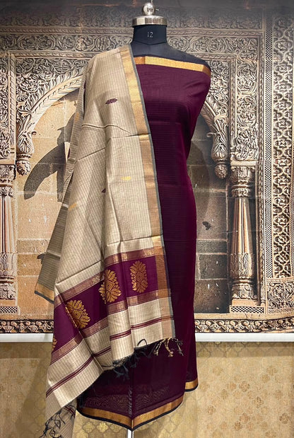 Maheshwari Silk Dress Material