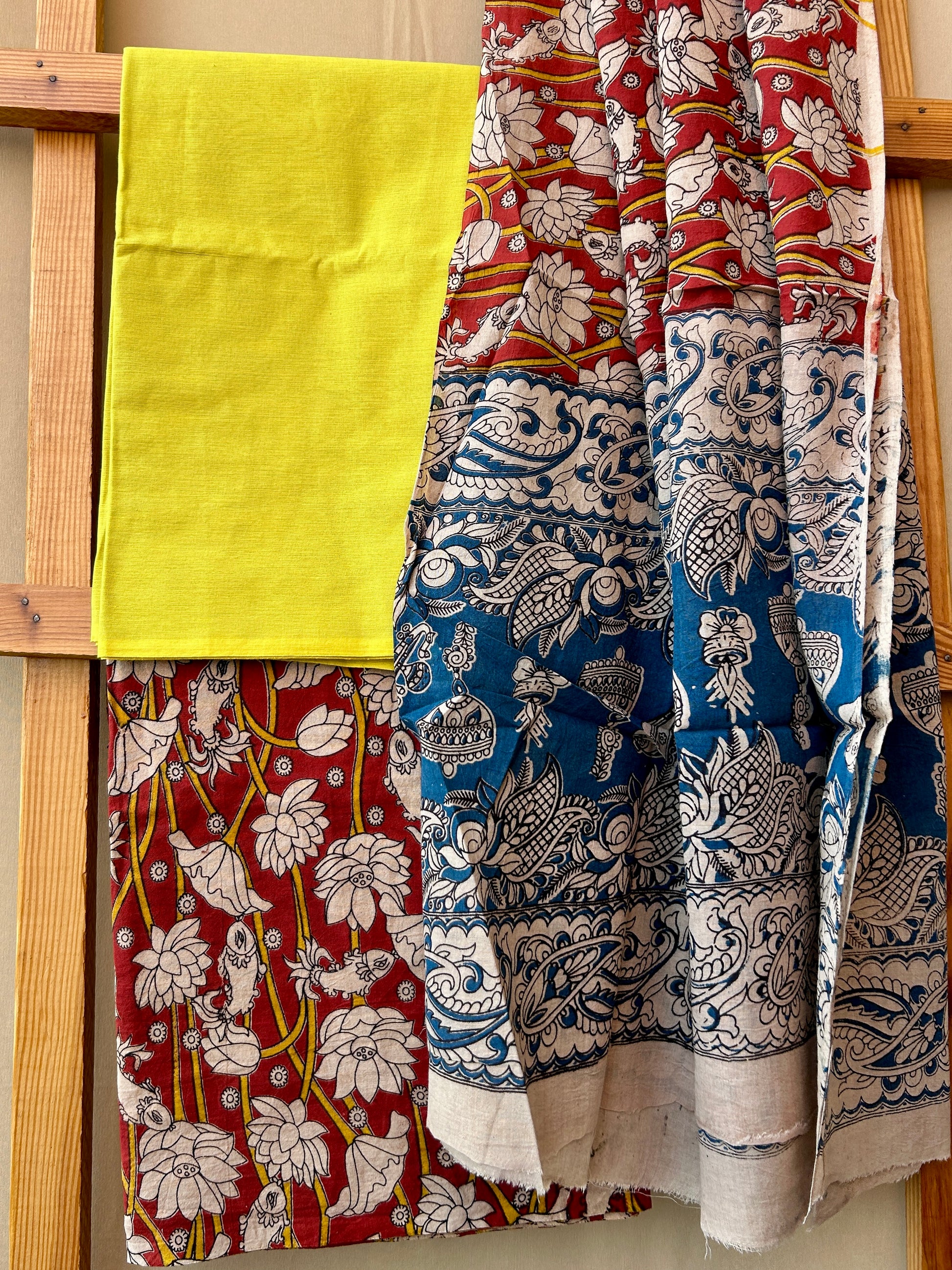 Kalamkari Cotton Dress Material