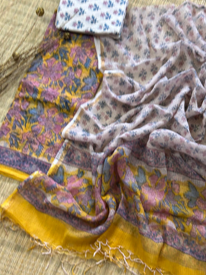 Hand BlockPrint Kota Doriya Dress Material