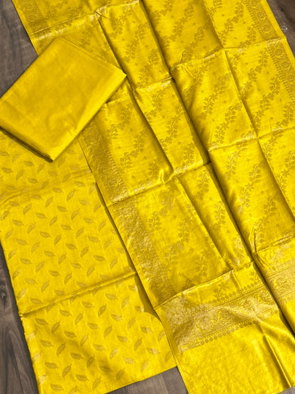 Banarasi Silk Cotton Dress Material