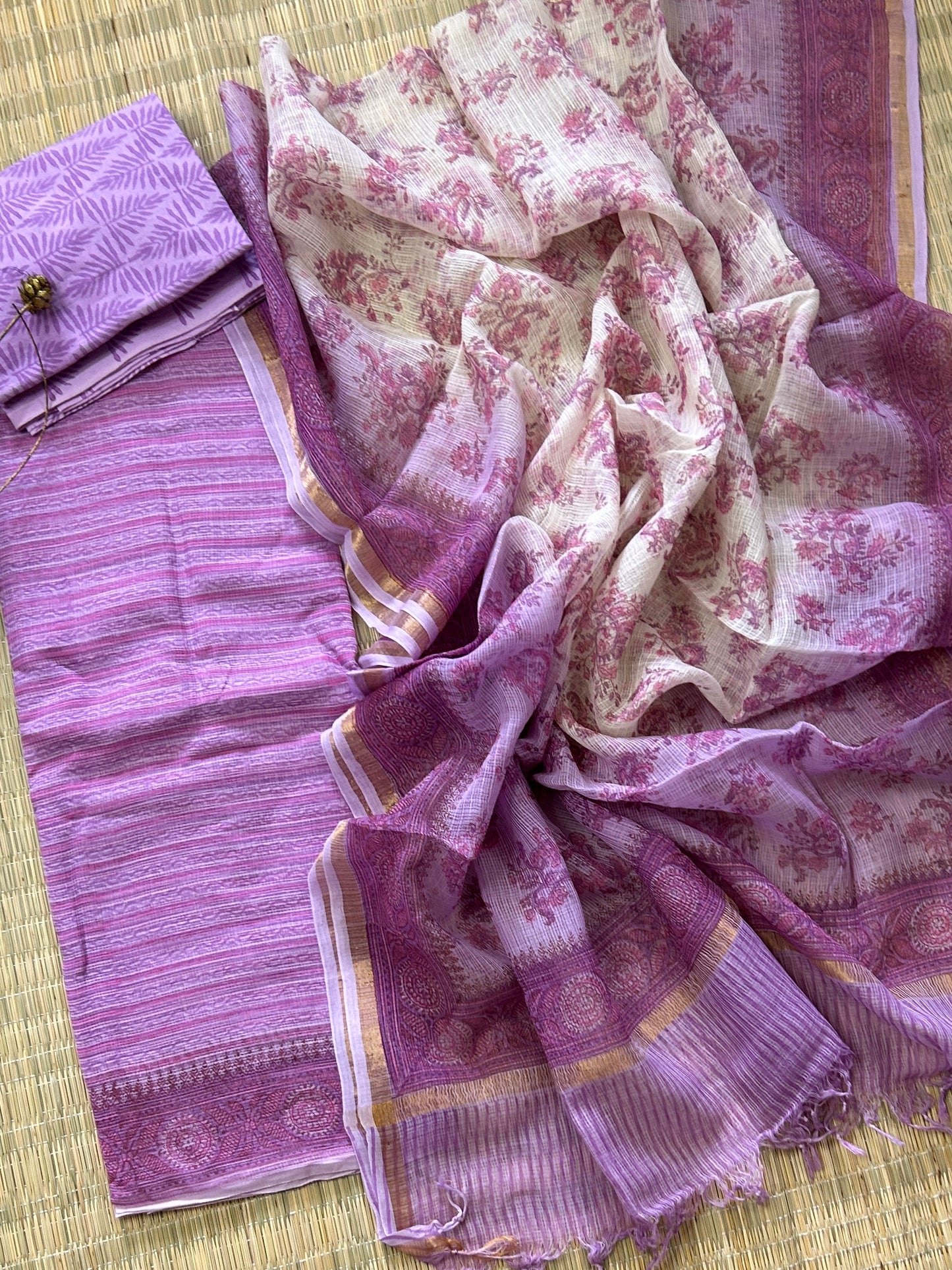 Hand BlockPrint Kota Doriya Dress Material