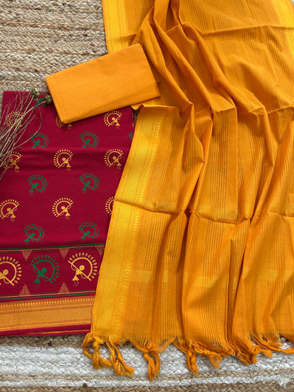 Mangalagiri Cotton Dress Material