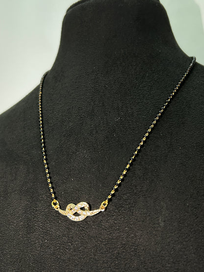 Mangalsutra with diamonds