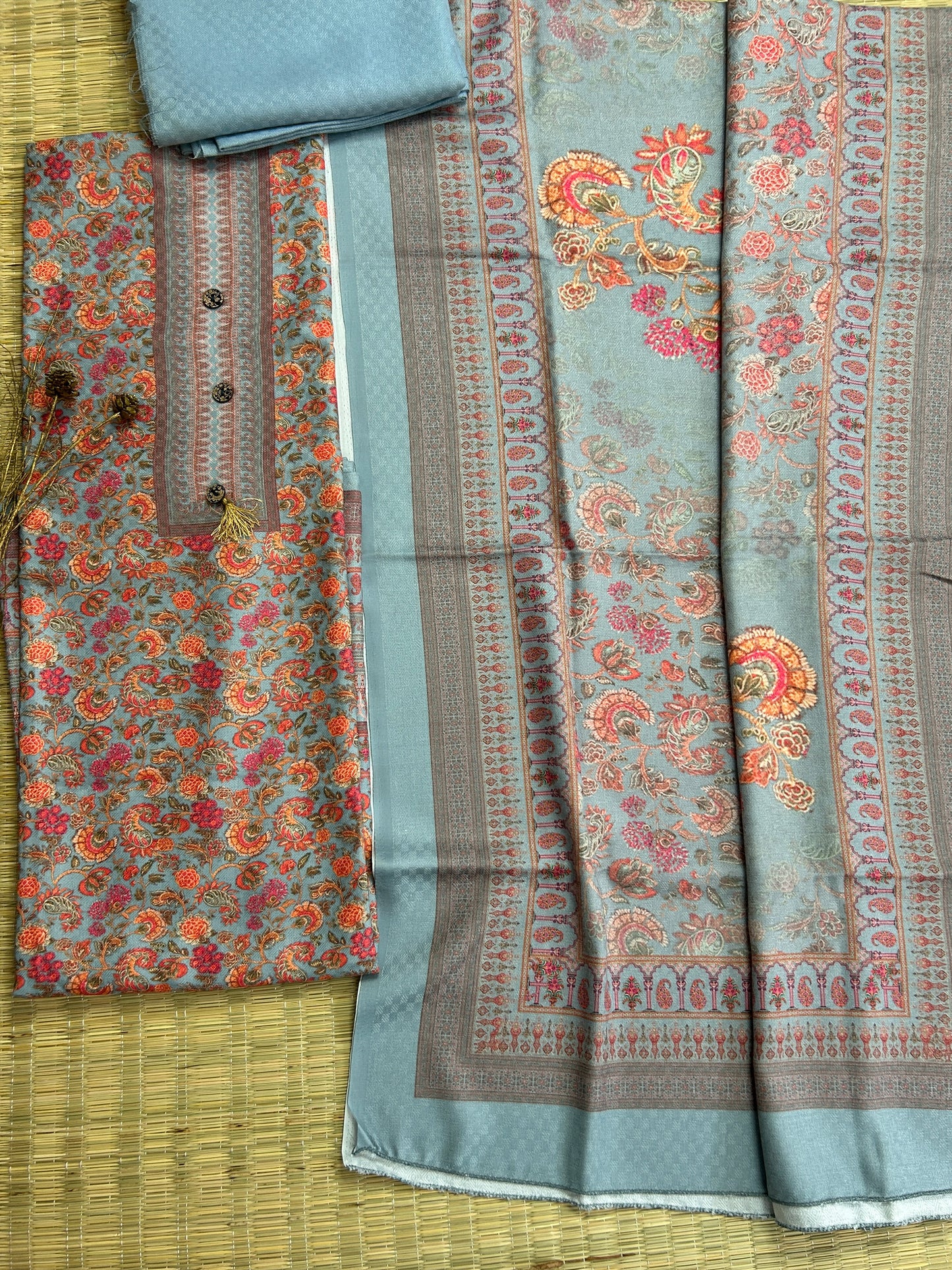 Kani Weaving Woollen Dress Material
