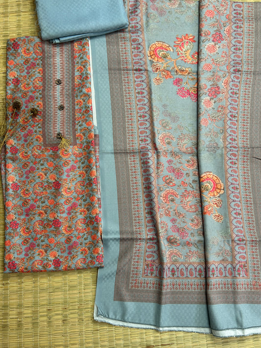 Kani Weaving Woollen Dress Material
