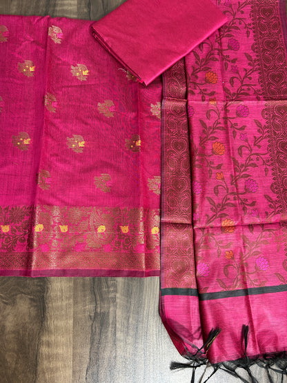 Banarasi Cotton Silk Dress Material