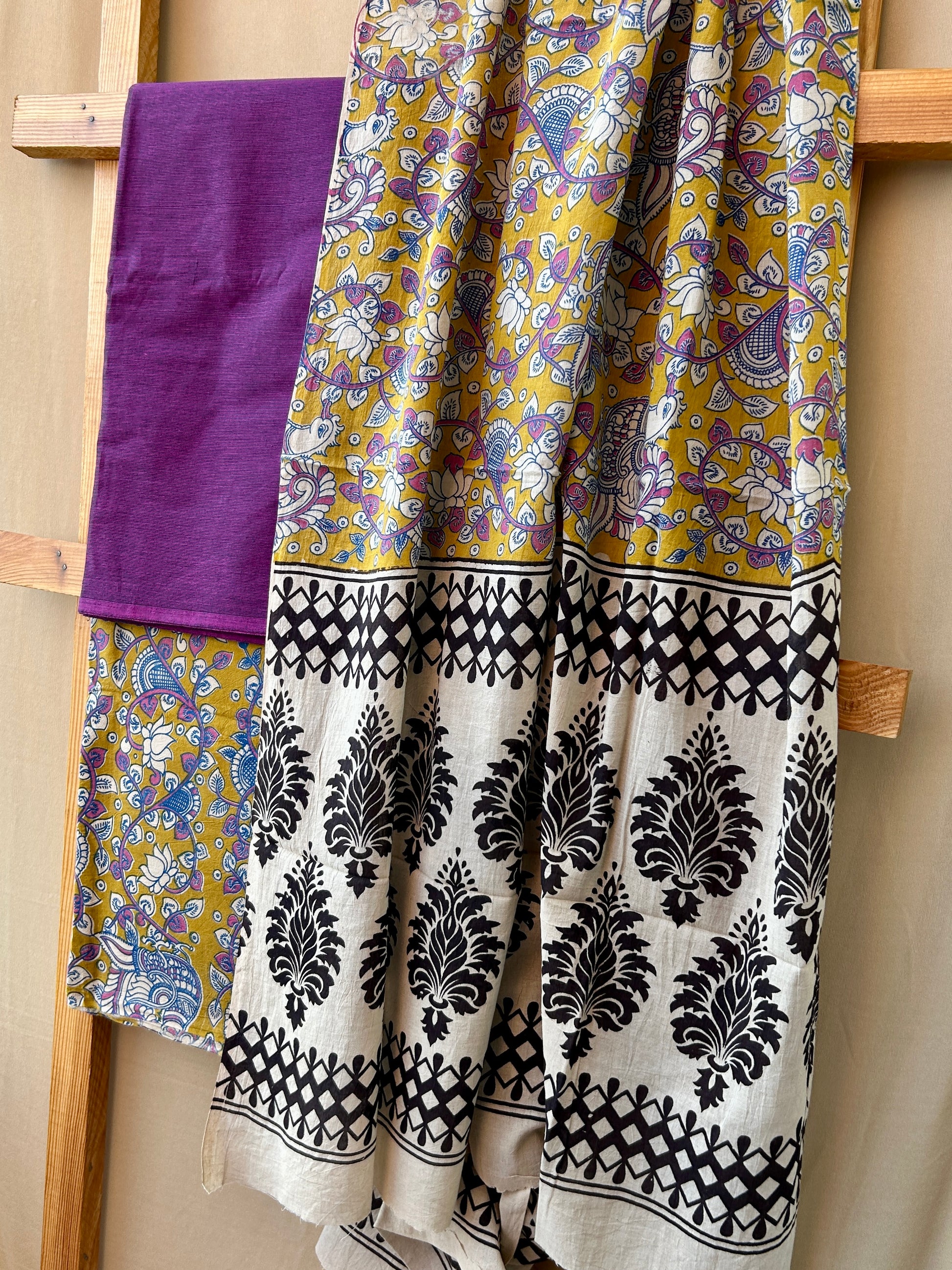 Kalamkari Cotton Dress Material