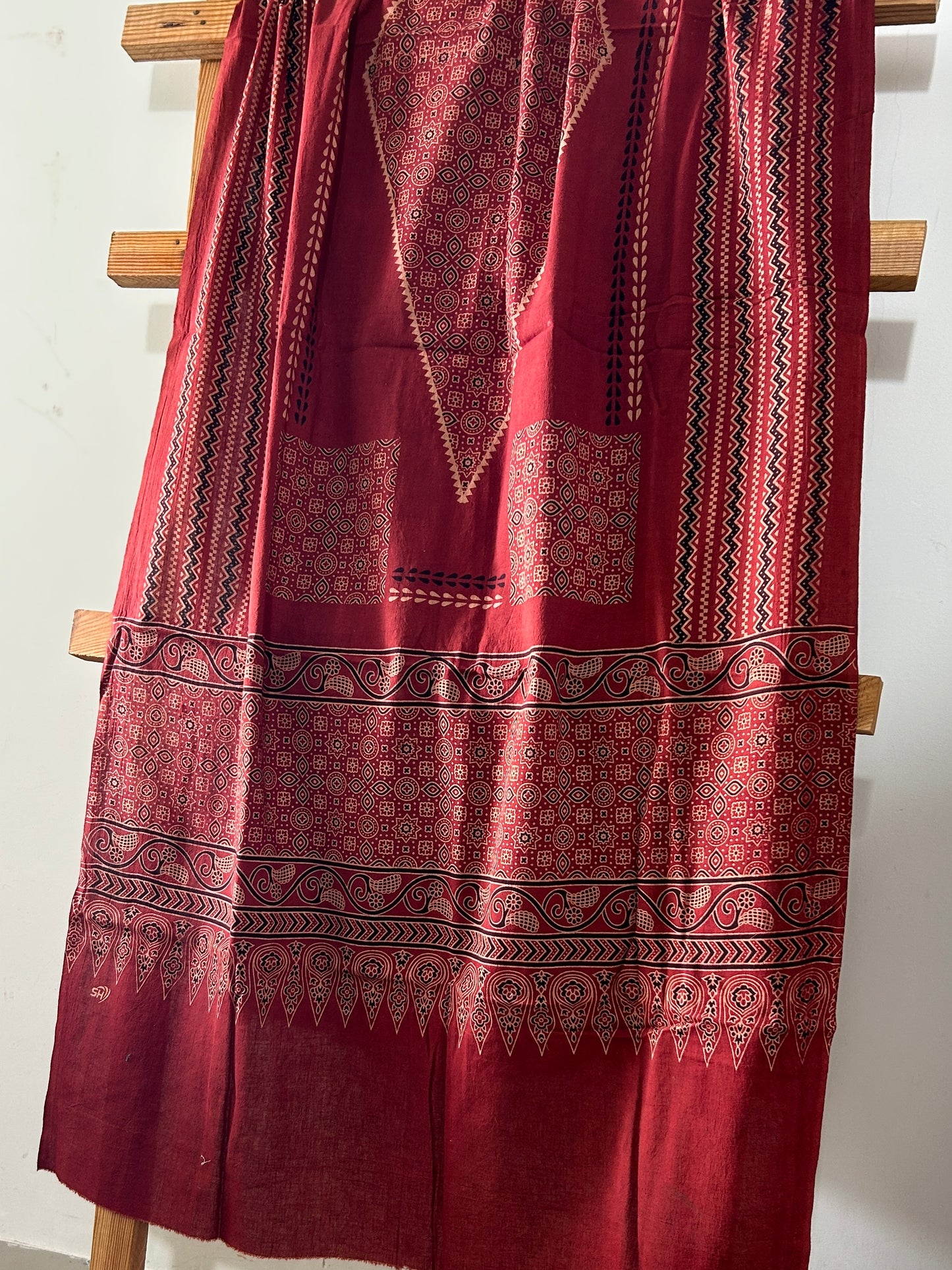 Ajrakh Cotton Dupatta