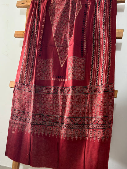 Ajrakh Cotton Dupatta
