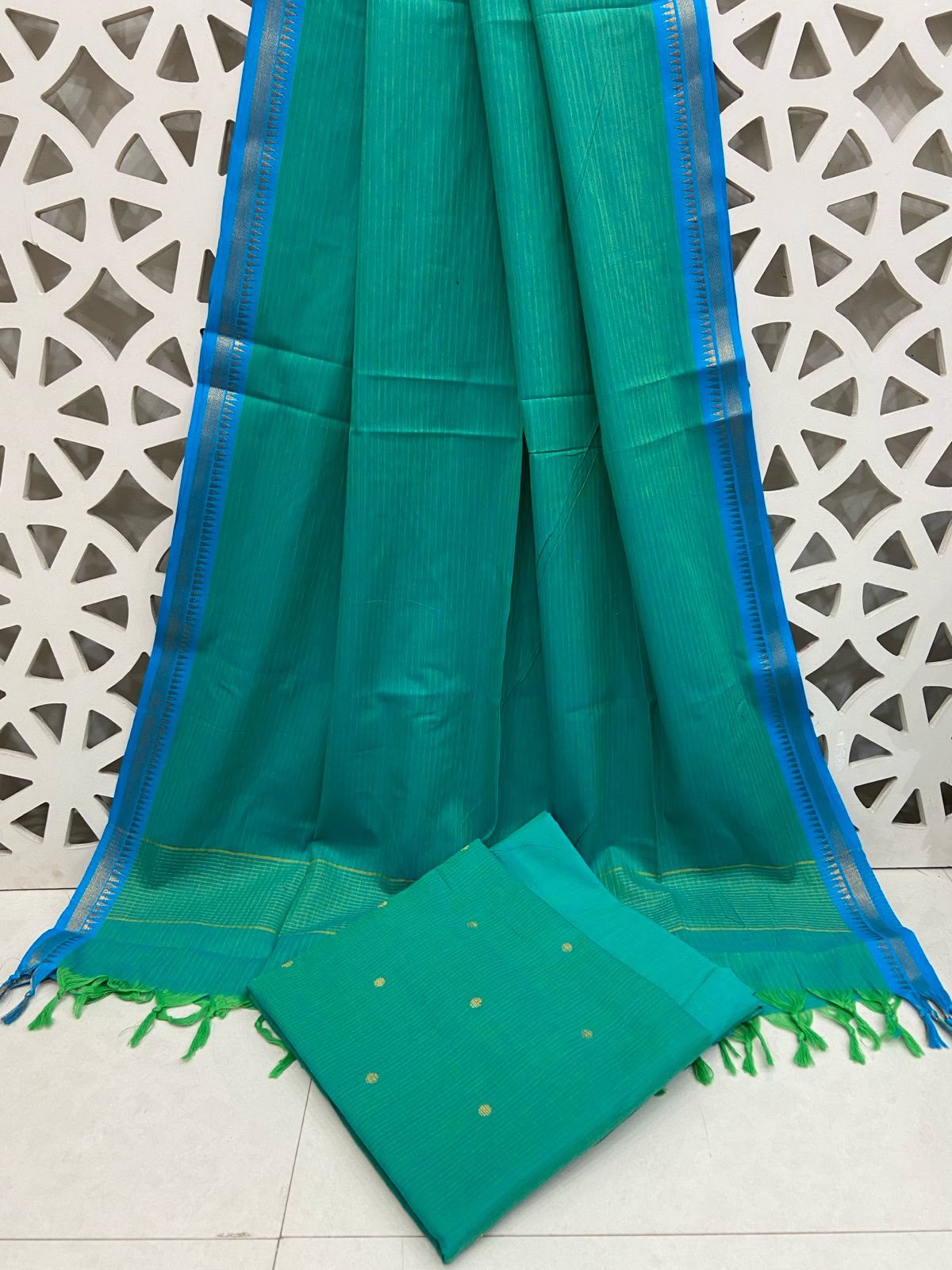 Handloom cotton dress material