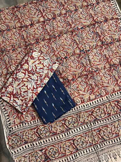 Ikat - Kalamkari Cotton Dress Material