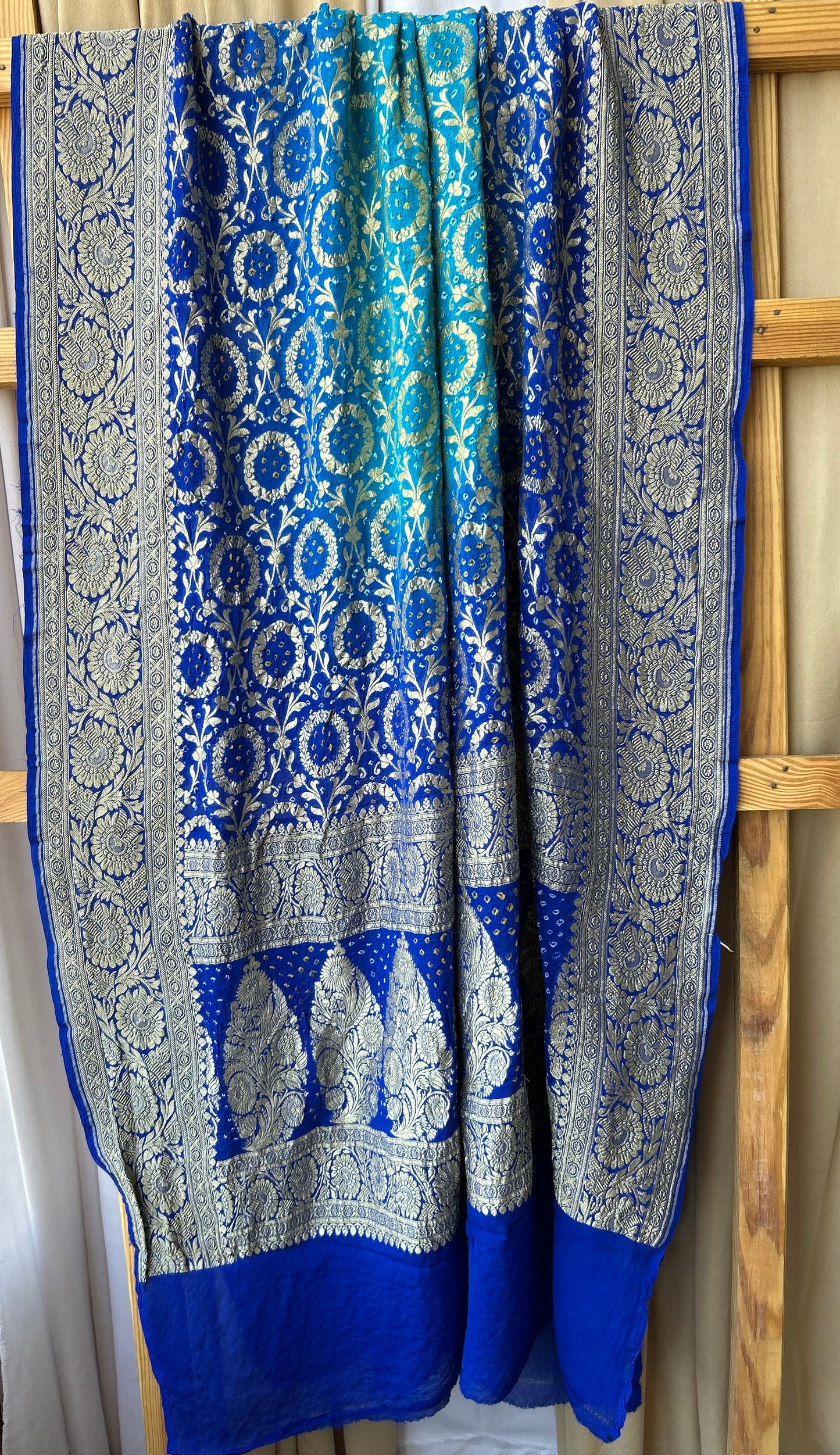 Pure Georgette Bandhej Neemjari Dupatta
